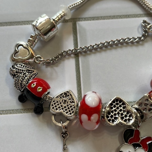 Disney Mini Mouse Silver Charm Bracelet - Picture 8 of 11